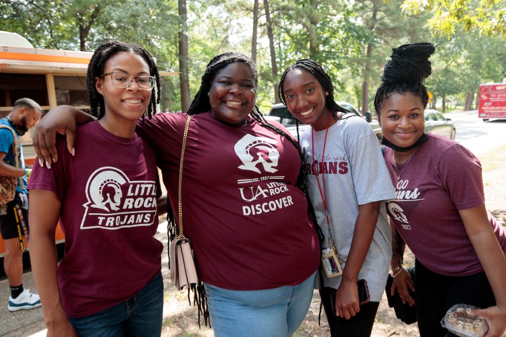 UA Little Rock students celebrate the first week of fall classes during Food Truck Friday. Photo by Ben Krain.