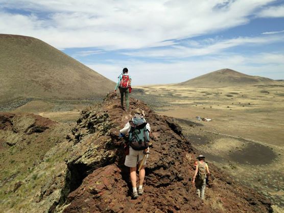 UALR senior Kelly Ho studying volcanoes in Arizona