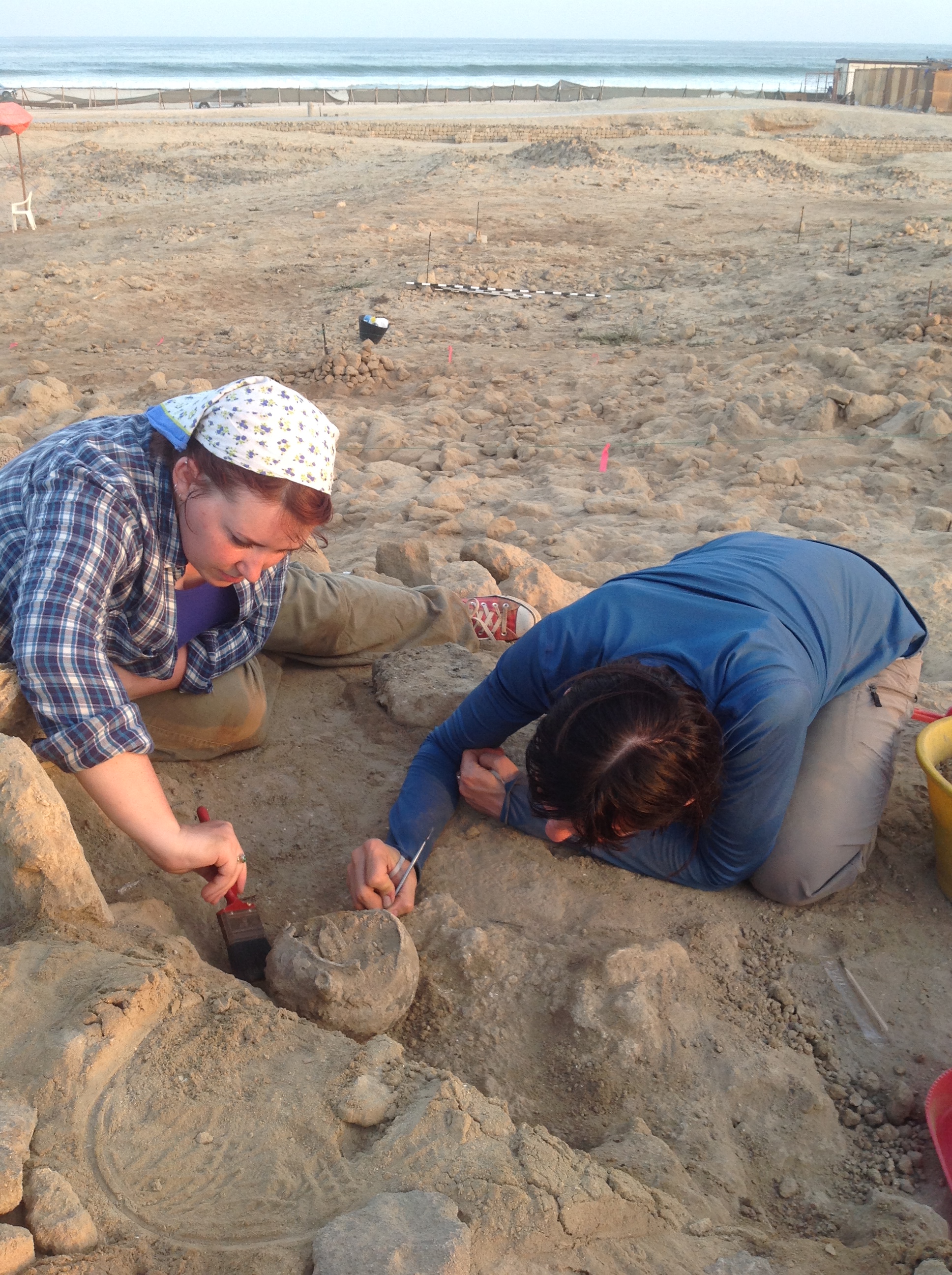 UALR student Deanna Holdcraft excavates in ancient ruins in Oman
