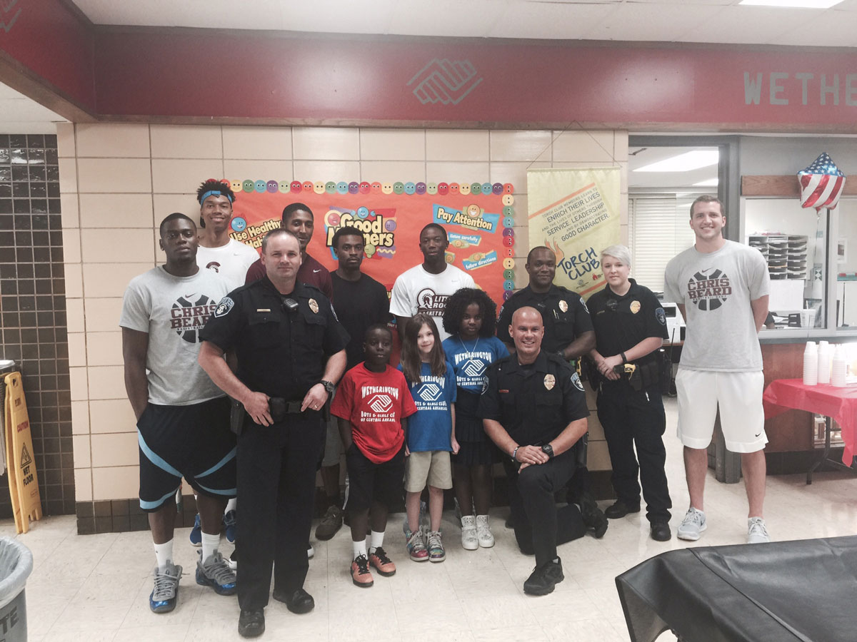 The Little Rock Trojans were honored for their service projects