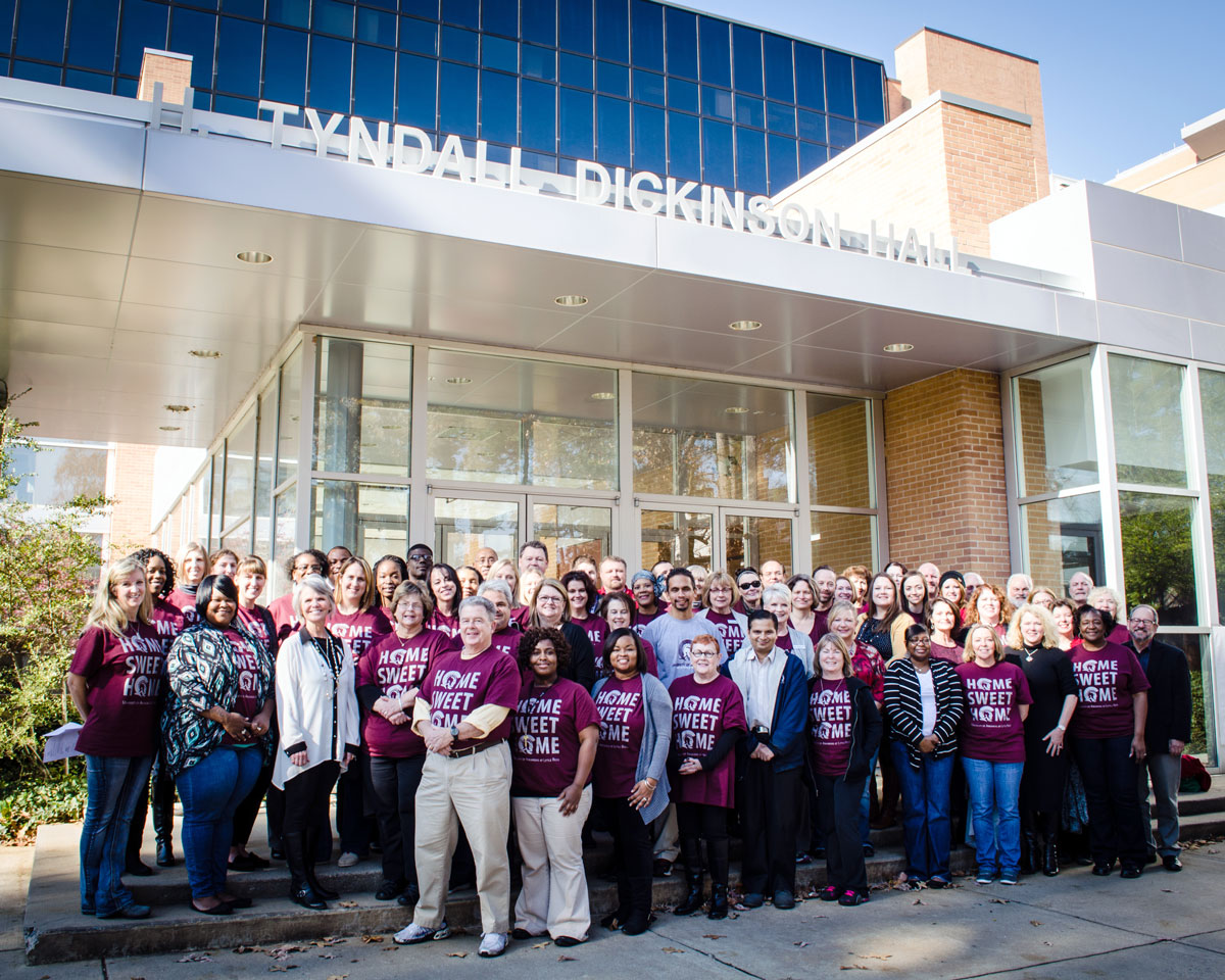 Group shot of the College of Education and Health Professions employees