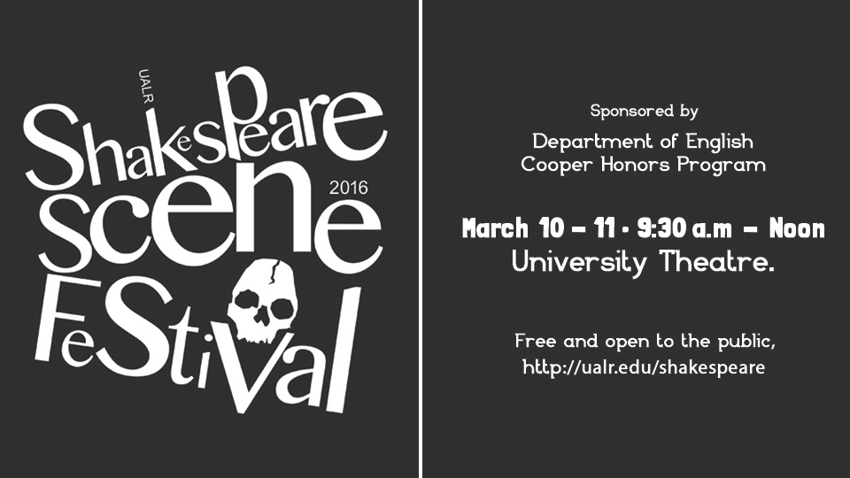 2016 Shakespeare Scene Festival flyer