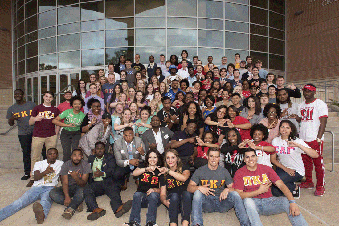Members of the University of Arkansas at Little Rock Greek community volunteer at Taste of Little Rock.