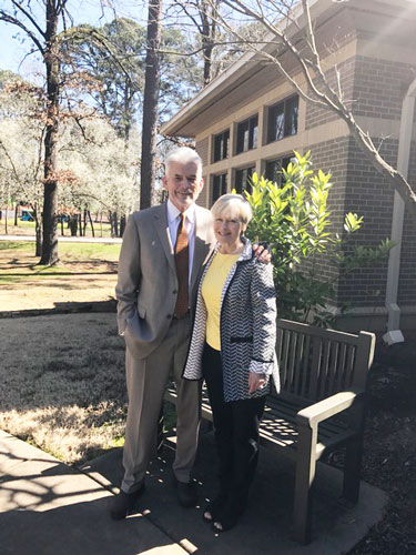 Pictured are Elaine Eubank and Alfred Williams who made the university the beneficiary of their life insurance policy.