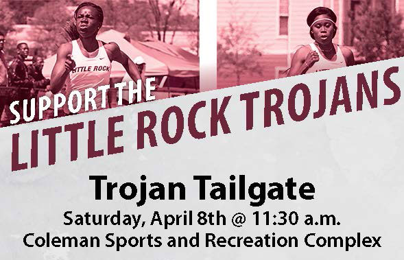 Community members can show their support for the University of Arkansas at Little Rock track and field team at 11:30 a.m. Saturday, April 8, at the Coleman Sports and Recreation Complex.