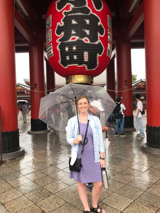 Bowen Law Student Amie Alexander interns with Foreign Agricultural Services in Tokyo, Japan.