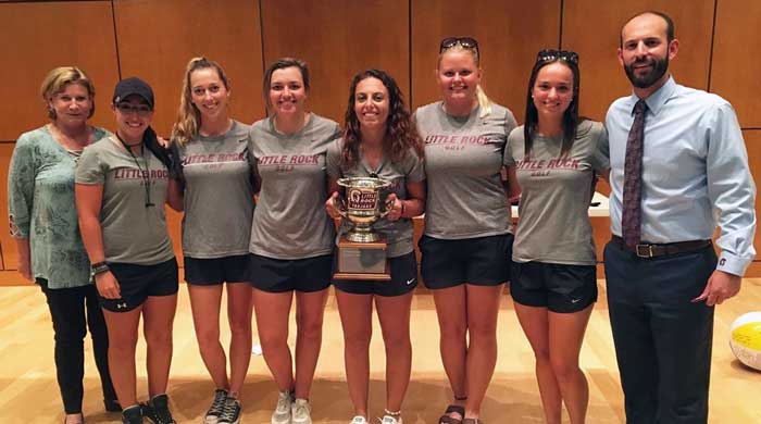 The University of Arkansas at Little Rock women's golf team.