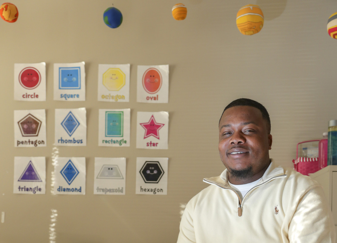 UA Little Rock student Derrick Alexander has been recognized as Volunteer of the Year for the Academy for Easterseals Arkansas. Photo by Ben Krain.