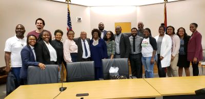 Members of the Black Law Student Association at the William H. Bowen School of Law.