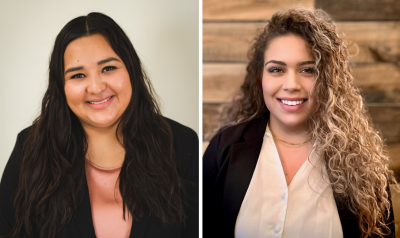 Law students Virginia Vanegas (L) and Keeli Wallace (R)