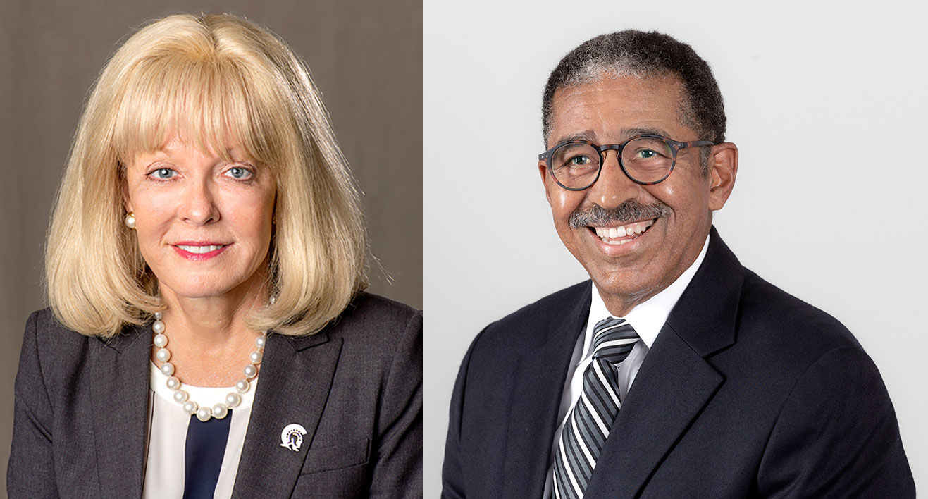The University of Arkansas at Little Rock will honor outstanding graduates Ron Sheffield, ’72 and ‘89, and Becky Blass, ’73 and ’82, with its Distinguished Alumni awards during a virtual ceremony at 11:30 a.m. Friday, Oct. 23.
