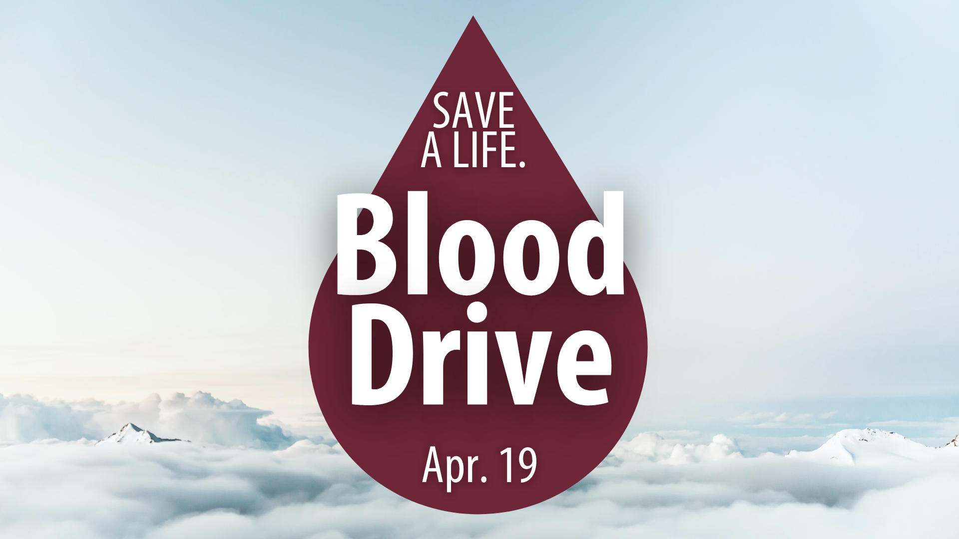 The UA Little Rock Staff Senate will hold a blood drive from 12:30-4 p.m. Monday, April 19, in the Fitness Center in the Donaghey Student Center.