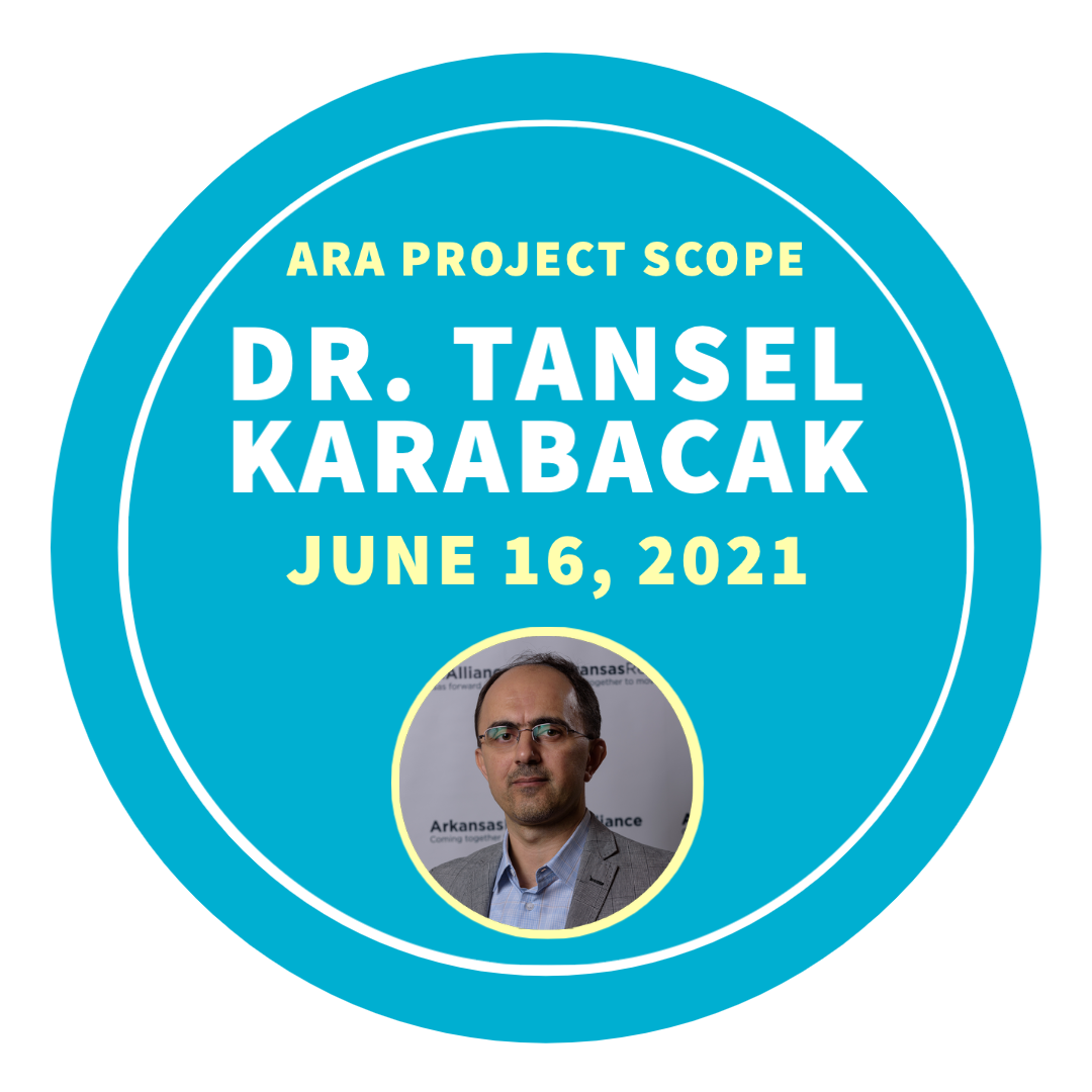 Dr. Tansel Karabacak, chair of the Department of Physics and Astronomy at UA Little Rock, will share his work as the featured speaker of the June Arkansas Research Alliance Project Scope on June 16.