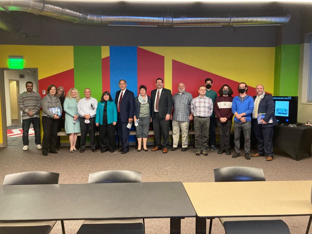 Sen. John Boozman visits with the employees and students in the Donaghey College of Science, Technology, Education, and Mathematics.