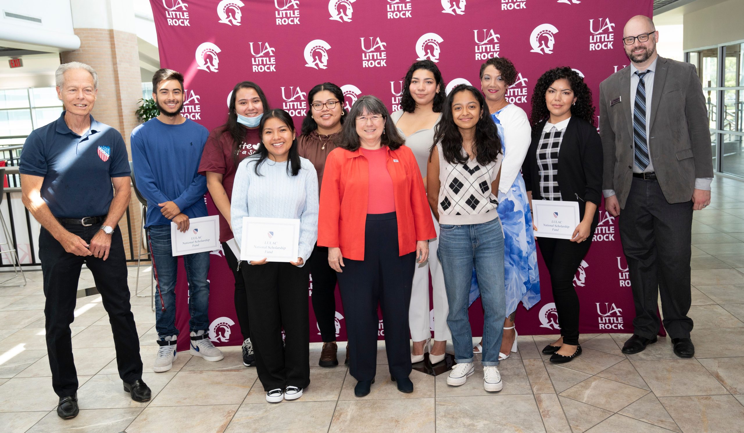 This photo of UA Little Rock student LULAC scholarship recipients was taken by Brian Chilson of the Arkansas Times.
