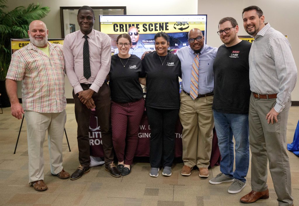 Students explore the School of Criminal Justice and Criminology Career Expo.