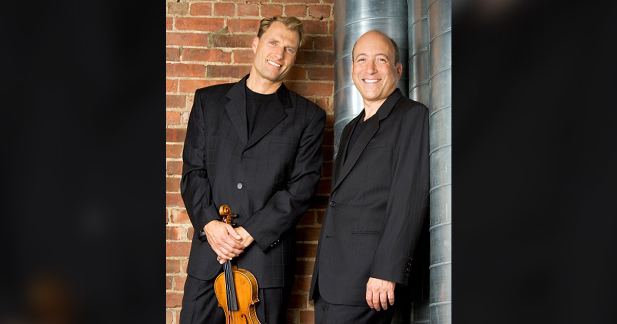 Opus Two features violinist William Terwilliger and pianist Andrew Cooperstock.