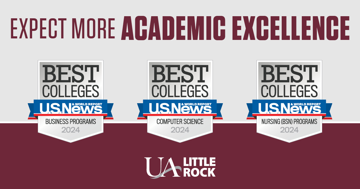 U.S. News and World Report has recognized the University of Arkansas at Little Rock for the university’s excellent academic programs in nursing, business, and computer science.