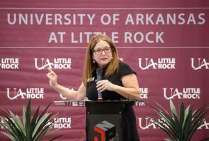 Dr. Sarah Beth Estes, dean of the College of Humanities, Arts, Social Sciences, and Education states how a new teacher residency program with Jacksonville North Pulaski School District will prepare new teachers to be day-one ready. 