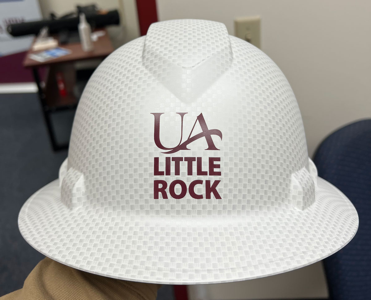 Graduating students will receive a commemorative UA Little Rock hardhat.