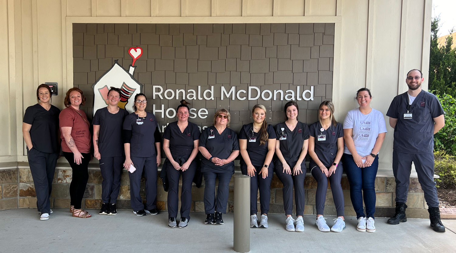 A group of senior nursing students from the University of Arkansas at Little Rock volunteered at Ronald McDonald House on April 24 to honor the late daughter of a fellow nursing student.