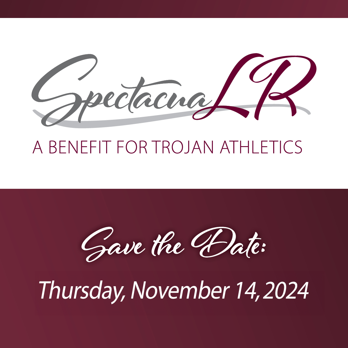 The Little Rock Department of Athletics is thrilled to announce that this year's highly anticipated 16th edition of its SpectacuaLR Gala will take place on Thursday, Nov. 14, at the Jack Stephens Center.