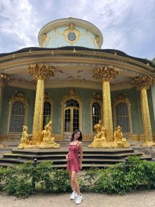 Wei visits the Chinese House in Sanssouci Park in Potsdam, Germany.