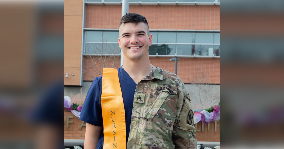 UA Little Rock student Colton Dixon of Benton is graduating with his bachelor's degree in nursing.