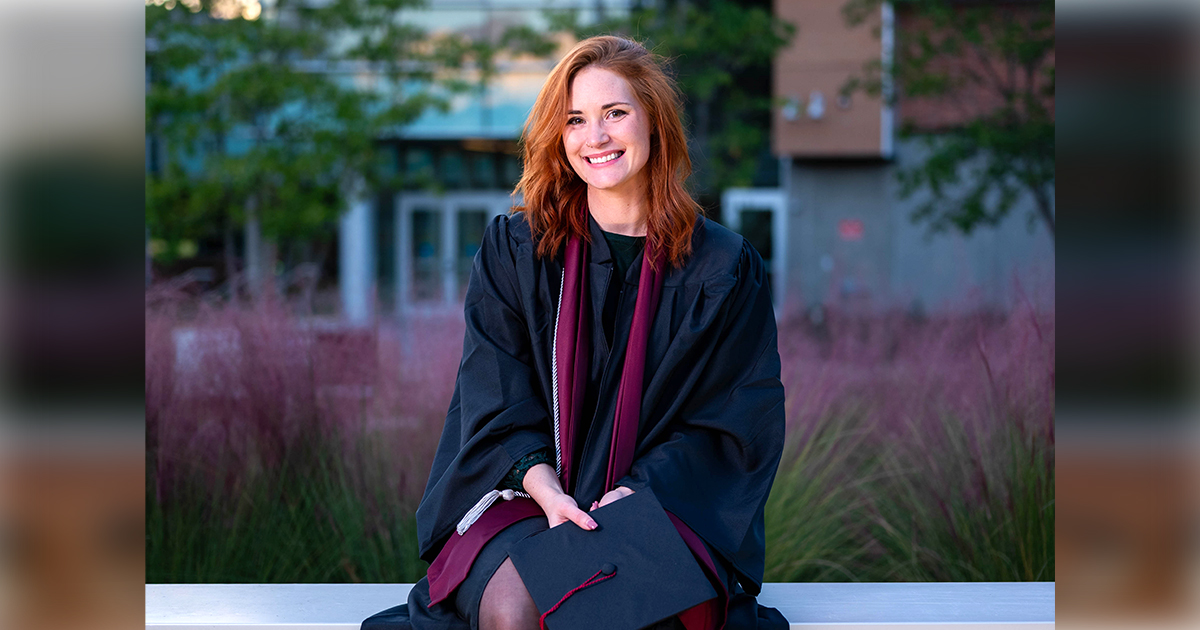 UA Little Rock student Jessica Edwards is graduating with a bachelor's degree in biology this December. Photo by Sean Griffin.