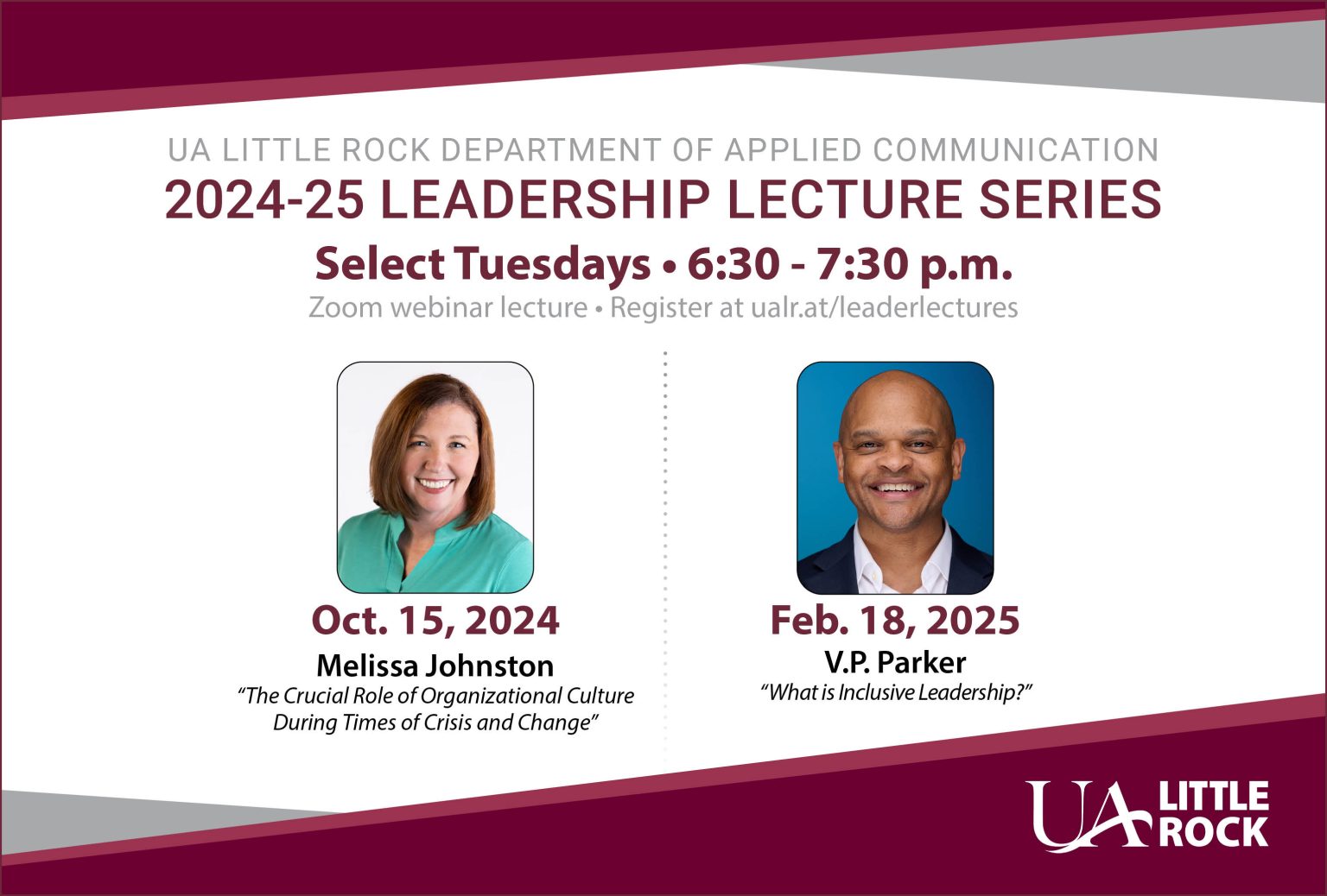 UA Little Rock will welcome alumnus V.P. Parker for the Department of Applied Communication’s Leadership Lecture Series on Feb. 18.