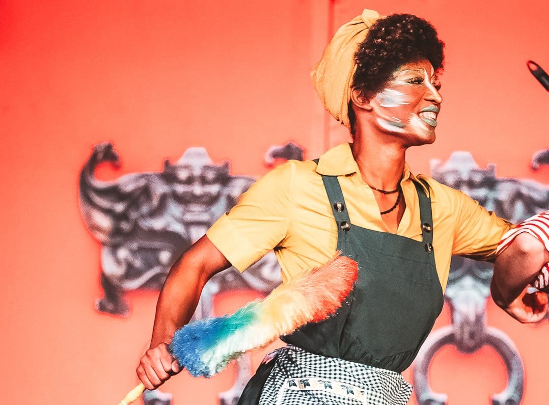 UA Little Rock student Mya Little performs in the role of Cardella in the opera “Lo frate ‘nnamorato” by Giovanni Battista Pergolesi during a summer program in Italy.
