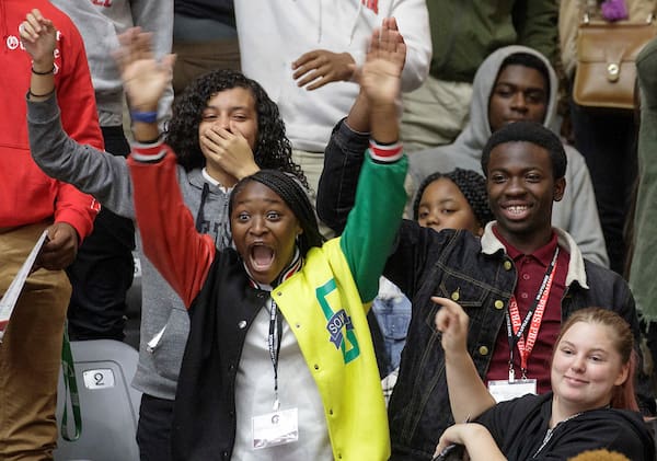 High school seniors and their parents participate in the 2022 Discover UA Little Rock recruiting event. Photo by Ben Krain.