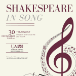 The UA Little Rock School of Literary and Performing Arts will host its fall choir concert, Shakespeare in Song, on Thursday, Nov. 30.