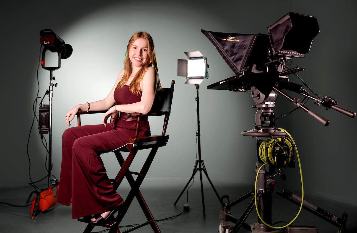 Emily Wells, UA Little Rock's 2024 winner of the Edward L. Whitbeck Memorial Award, is one of the students whose work will be featured in the Spring 2025 Media Showcase. Photo by Ben Krain.