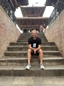 Clark Valentine visits Kathmandu during an artist residency in Nepal.