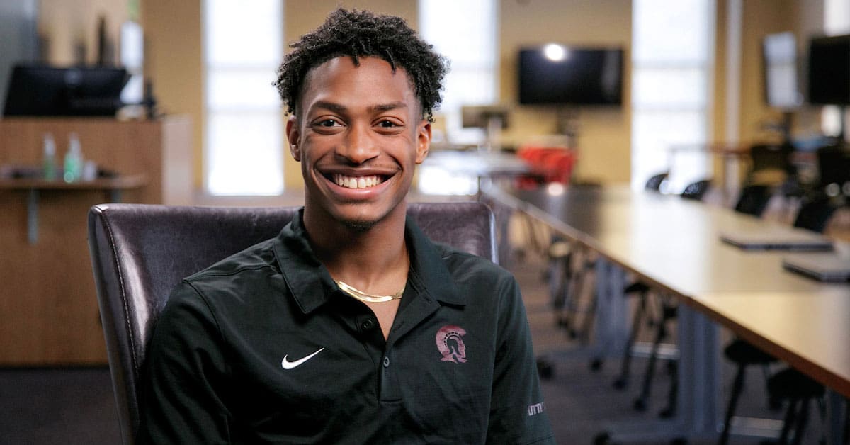 Photo of Cameron Jackson by Ben Krain.