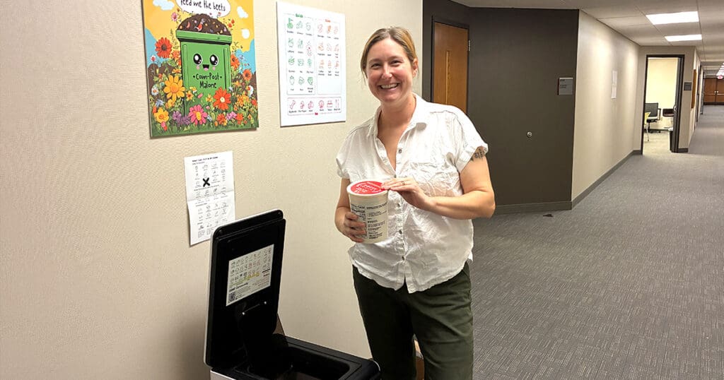 UA Little Rock School of Social Work Reduces Food Waste with New Campus Composter