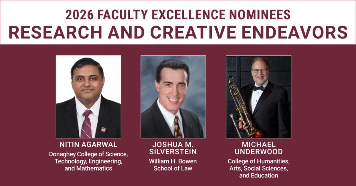 UA Little Rock Names College Level Faculty Excellence Award Winners in Research and Creative Works