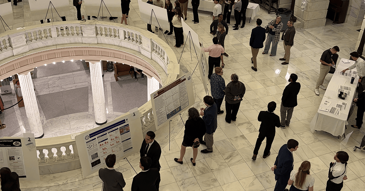Nine UA Little Rock Students Present STEM Research at Arkansas State Capitol