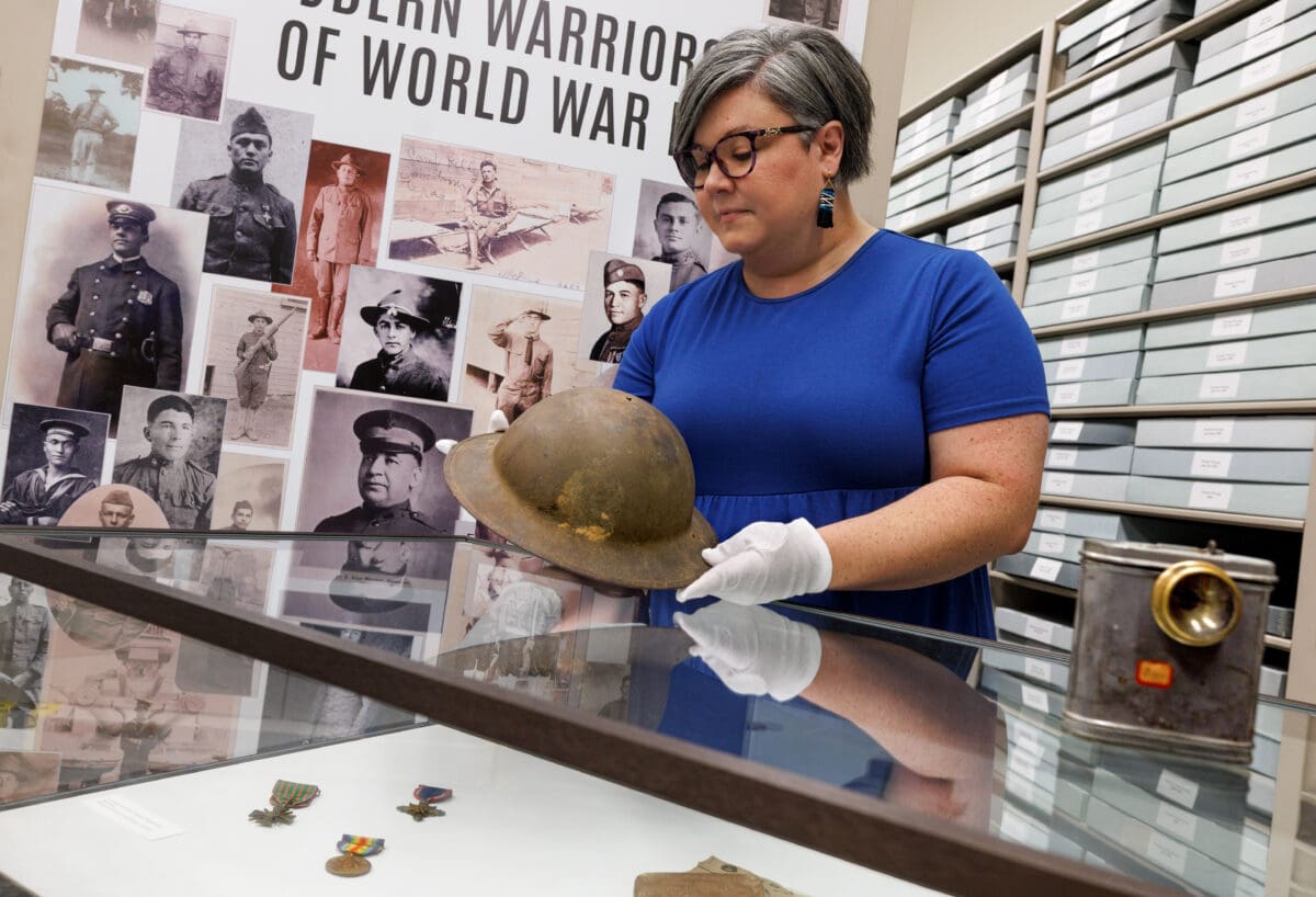Erin Fehr, assistant director and archivist at the Sequoyah National Research Center.