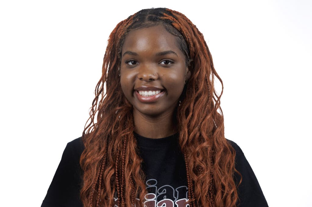 Karris Blue, Freshman majoring in Criminal Justice, headshot.