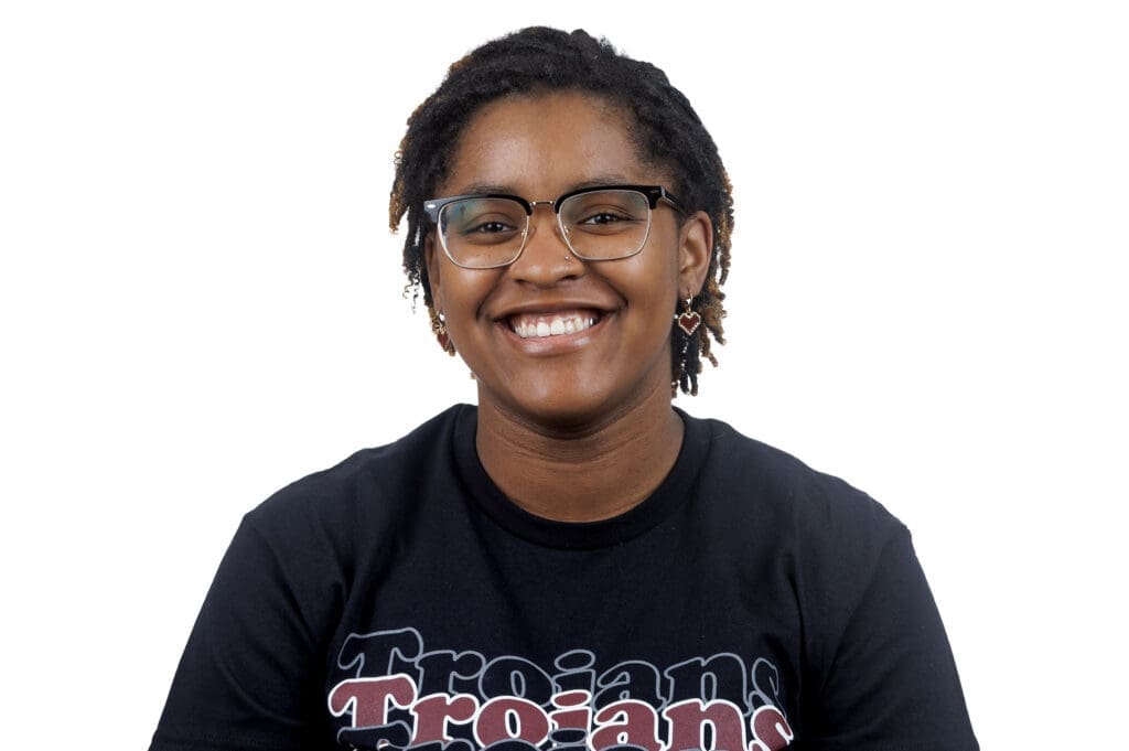 Za'Khia Johnson, Junior majoring in Communication Sciences and Disorders, headshot.