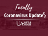 COVID-19 updates for faculty