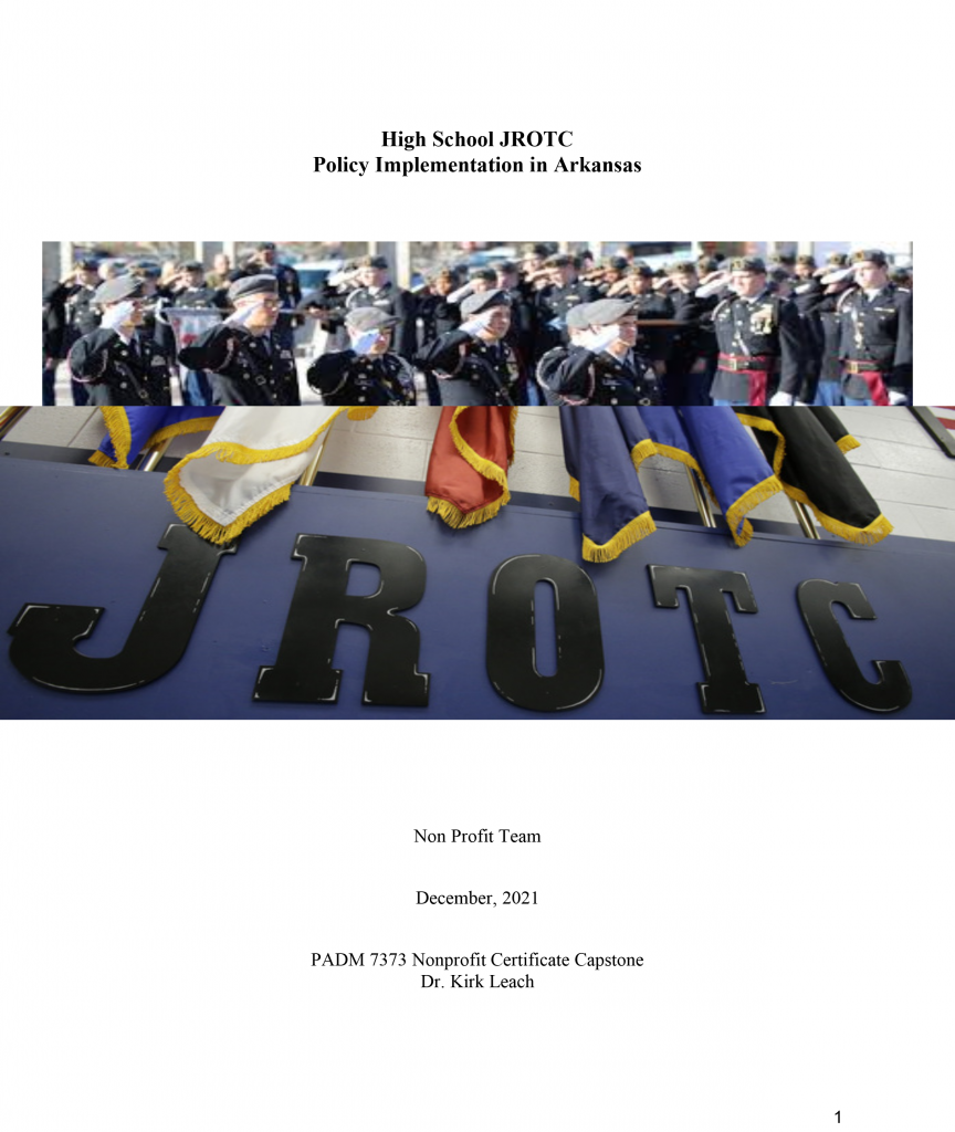 jrotc capstone project