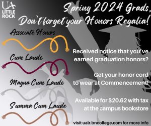 Purchase Your Honor Cord For Commencement Today!