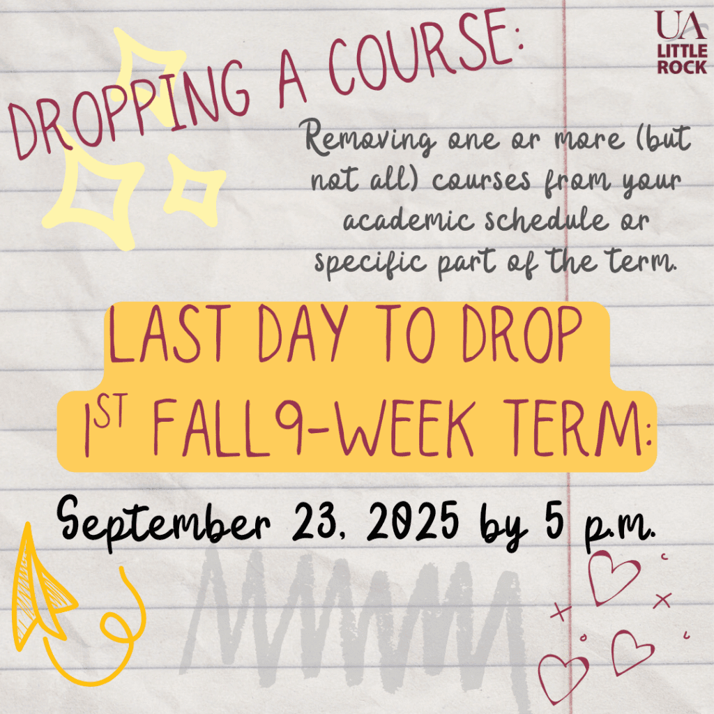Course drop deadline