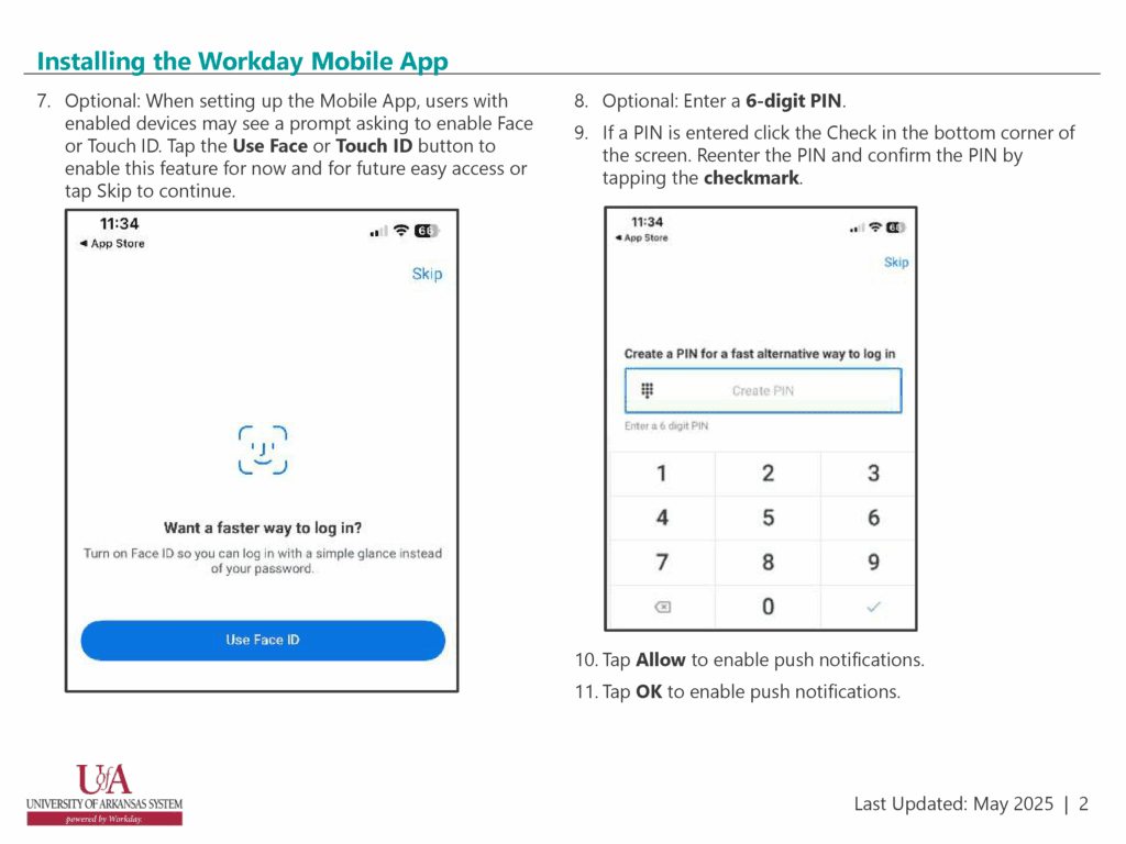 mobile app instructions