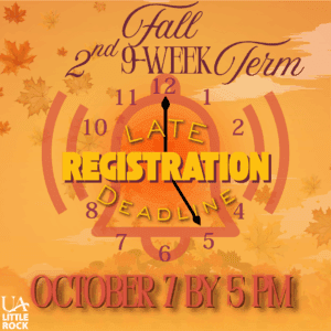 Late Registration Ending for 2nd 9-week Term.