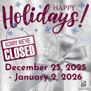 Closed for the holidays