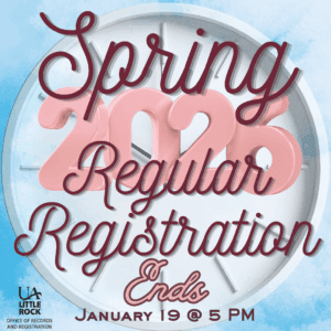Spring Regular Registration Ends January 19